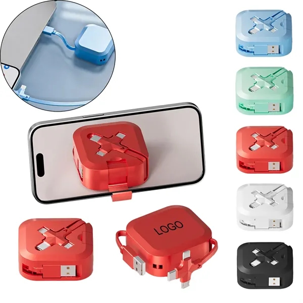 3 In 1 Charger Cable Phone Stand - 3 In 1 Charger Cable Phone Stand - Image 0 of 4