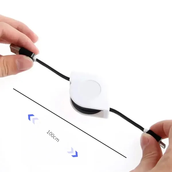 Retractable 3-in-1 Charging Cable W/ Custom Logo - Retractable 3-in-1 Charging Cable W/ Custom Logo - Image 1 of 4