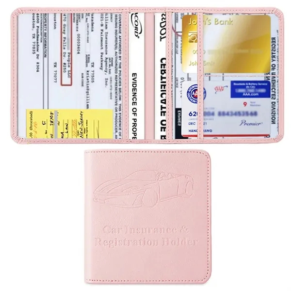 Magnetic Shut Car Registration and Insurance Card Holder - Magnetic Shut Car Registration and Insurance Card Holder - Image 2 of 3