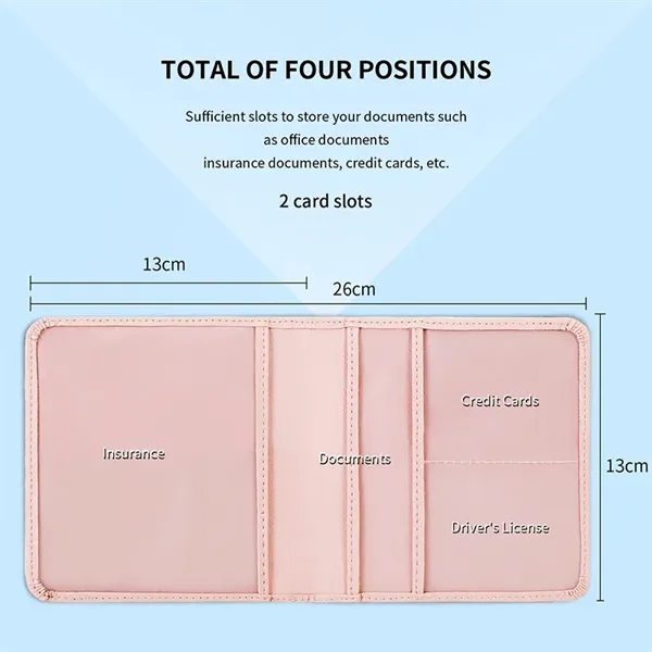 Magnetic Shut Car Registration and Insurance Card Holder - Magnetic Shut Car Registration and Insurance Card Holder - Image 3 of 3