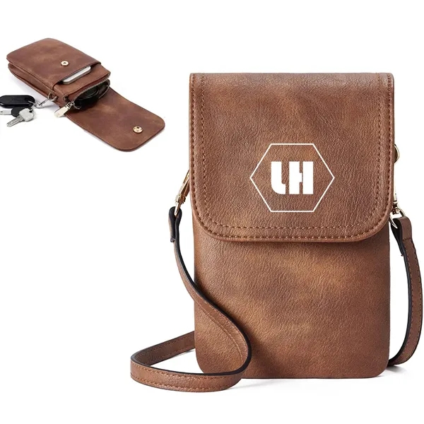 Leather Cell Phone Bag Wallet Purses Crossbody Bags - Leather Cell Phone Bag Wallet Purses Crossbody Bags - Image 0 of 5