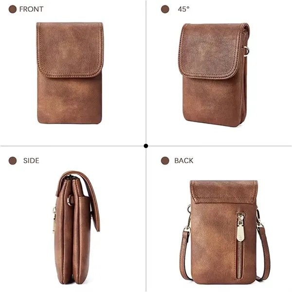 Leather Cell Phone Bag Wallet Purses Crossbody Bags - Leather Cell Phone Bag Wallet Purses Crossbody Bags - Image 3 of 5