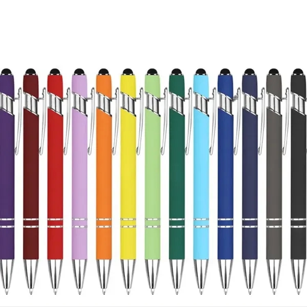 Custom 2-in-1 Touch Stylus and Metal Ballpoint Pen - Custom 2-in-1 Touch Stylus and Metal Ballpoint Pen - Image 0 of 8