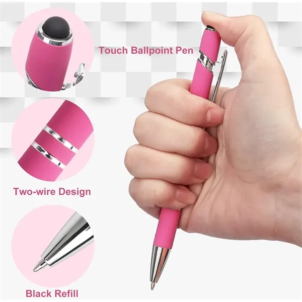 Custom 2-in-1 Touch Stylus and Metal Ballpoint Pen - Custom 2-in-1 Touch Stylus and Metal Ballpoint Pen - Image 2 of 8