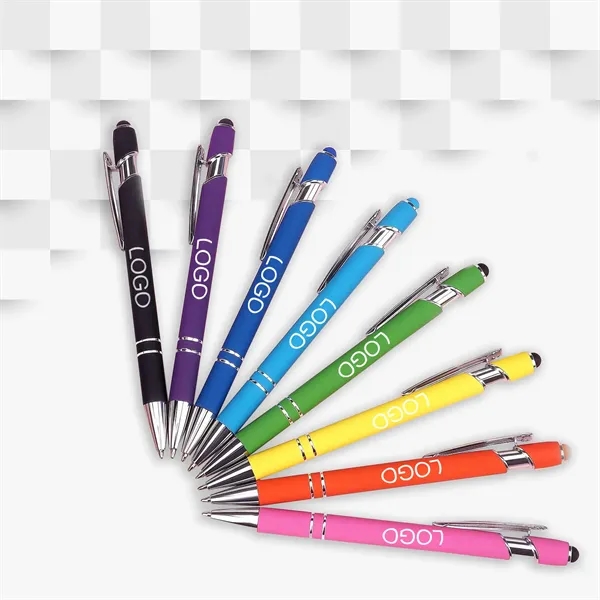 Custom 2-in-1 Touch Stylus and Metal Ballpoint Pen - Custom 2-in-1 Touch Stylus and Metal Ballpoint Pen - Image 4 of 8
