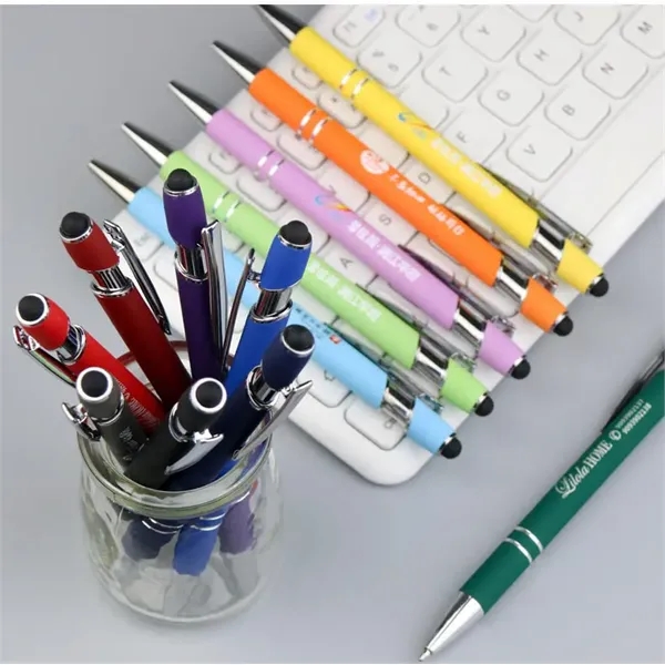 Custom 2-in-1 Touch Stylus and Metal Ballpoint Pen - Custom 2-in-1 Touch Stylus and Metal Ballpoint Pen - Image 8 of 8