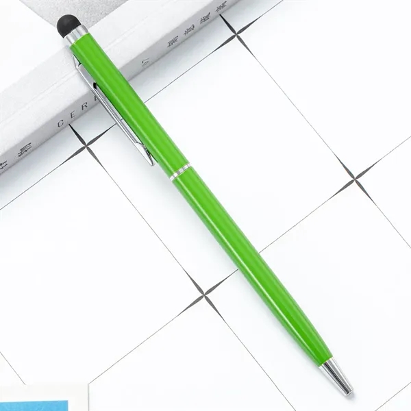 Slim Custom Metal Stylus Ballpoint Pen with 20+ Colors - Slim Custom Metal Stylus Ballpoint Pen with 20+ Colors - Image 9 of 19