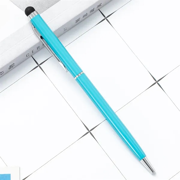 Slim Custom Metal Stylus Ballpoint Pen with 20+ Colors - Slim Custom Metal Stylus Ballpoint Pen with 20+ Colors - Image 11 of 19