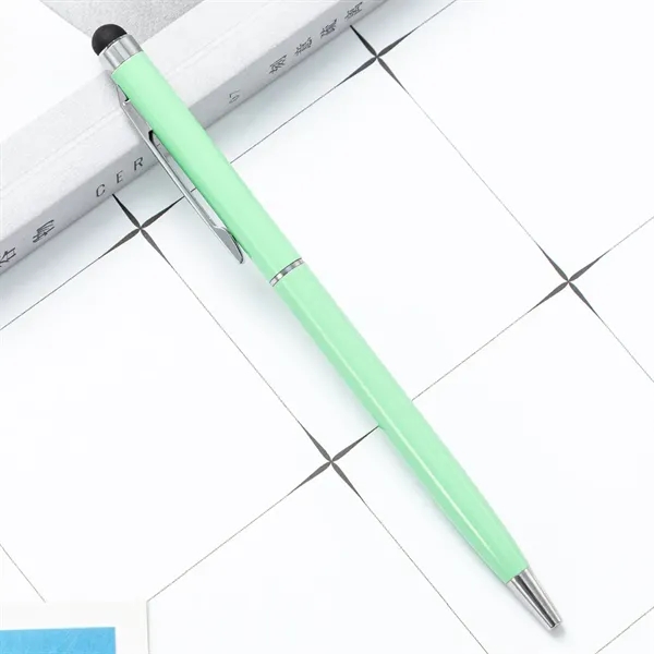 Slim Custom Metal Stylus Ballpoint Pen with 20+ Colors - Slim Custom Metal Stylus Ballpoint Pen with 20+ Colors - Image 14 of 19