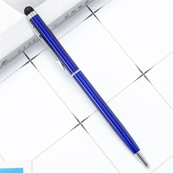 Slim Custom Metal Stylus Ballpoint Pen with 20+ Colors - Slim Custom Metal Stylus Ballpoint Pen with 20+ Colors - Image 17 of 19