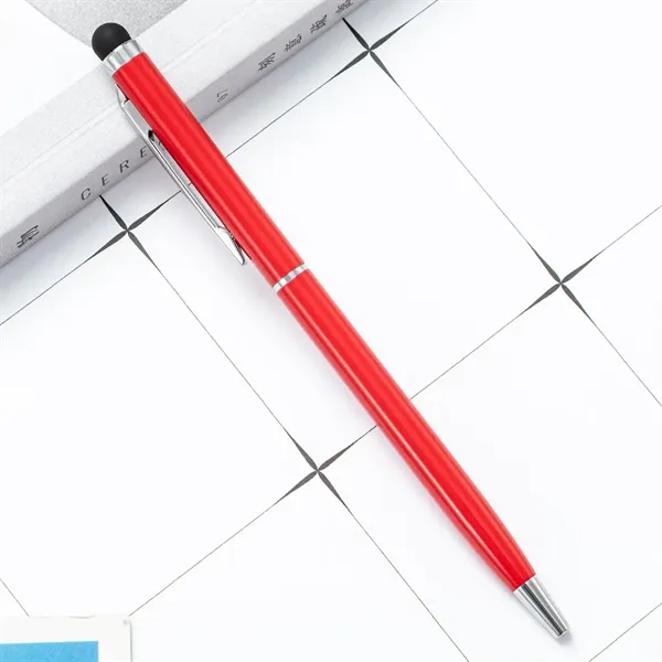 Slim Custom Metal Stylus Ballpoint Pen with 20+ Colors - Slim Custom Metal Stylus Ballpoint Pen with 20+ Colors - Image 18 of 19