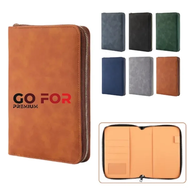 A5 Binder Case PU Leather Portfolio Refillable Notebook - A5 Binder Case PU Leather Portfolio Refillable Notebook - Image 0 of 7