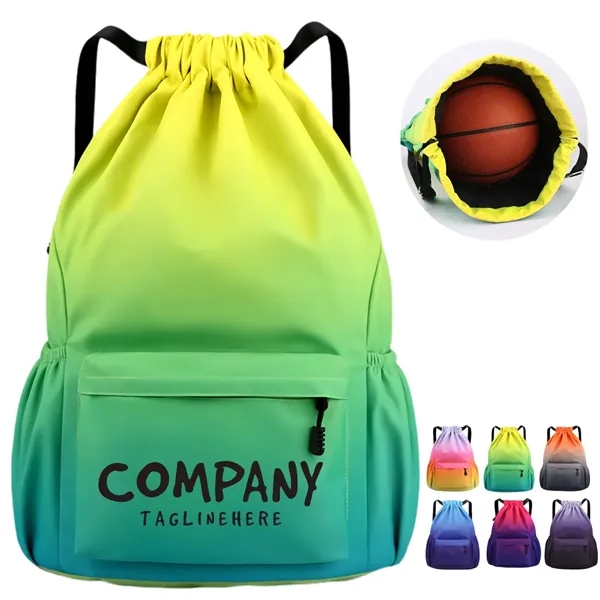 Swimming Backpack Drawstring Bag Sports Fitness Gym Yoga - Swimming Backpack Drawstring Bag Sports Fitness Gym Yoga - Image 0 of 2