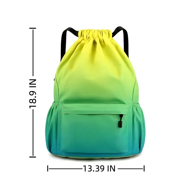 Swimming Backpack Drawstring Bag Sports Fitness Gym Yoga - Swimming Backpack Drawstring Bag Sports Fitness Gym Yoga - Image 1 of 2