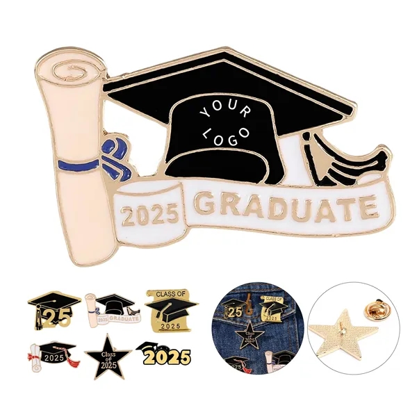Class of 2025 Graduation Enamel Pins for School Events - Class of 2025 Graduation Enamel Pins for School Events - Image 0 of 8