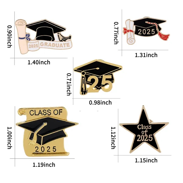Class of 2025 Graduation Enamel Pins for School Events - Class of 2025 Graduation Enamel Pins for School Events - Image 2 of 8