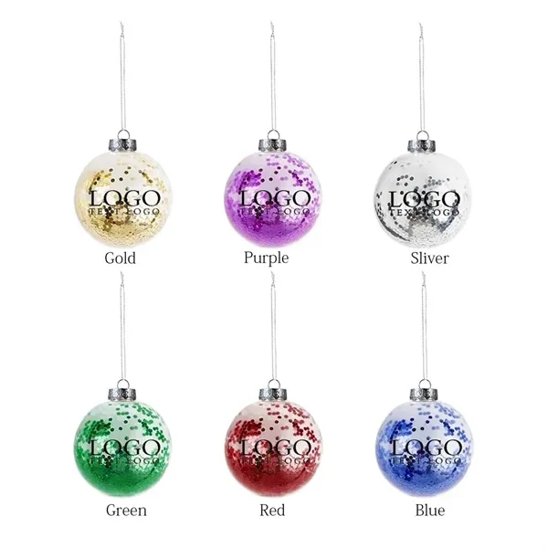 Shatter Resistant Confetti Holiday Ornaments - Shatter Resistant Confetti Holiday Ornaments - Image 1 of 9
