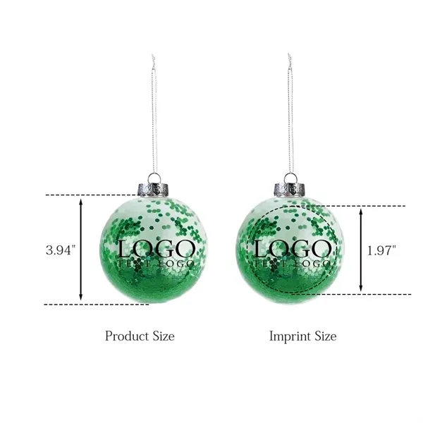 Shatter Resistant Confetti Holiday Ornaments - Shatter Resistant Confetti Holiday Ornaments - Image 2 of 9