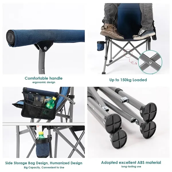 Folding Outdoor Camping Chair with carry Bag and Cup Holder - Folding Outdoor Camping Chair with carry Bag and Cup Holder - Image 3 of 6