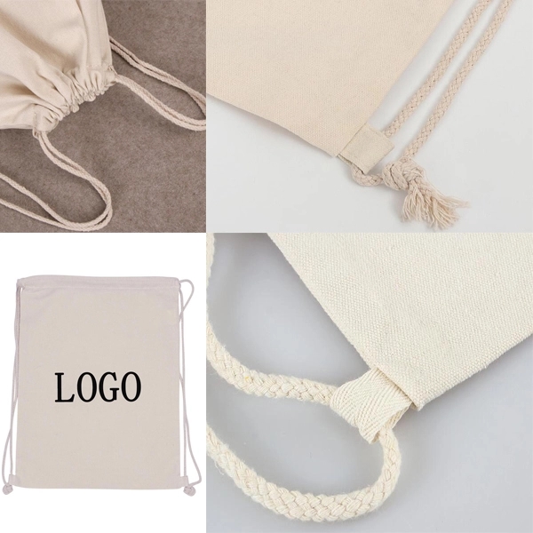 8 oz. Cotton Drawstring Sportpack - 8 oz. Cotton Drawstring Sportpack - Image 1 of 2