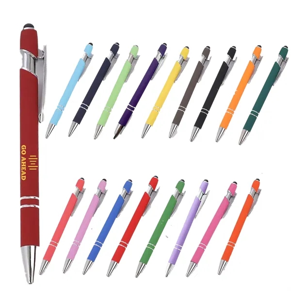 Soft Touch Ballpoint Stylus Metal Pen - Soft Touch Ballpoint Stylus Metal Pen - Image 0 of 19