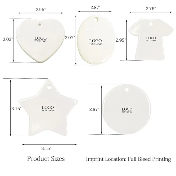 Full Color Ceramic Ornaments - Full Color Ceramic Ornaments - Image 2 of 9