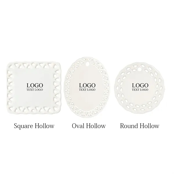 Lace Style Full Color Ceramic Ornaments - Lace Style Full Color Ceramic Ornaments - Image 1 of 9