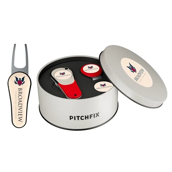 Pitchfix XL 2.5 Golf Divot Tool Deluxe Gift Set w/ Hat Clip - Pitchfix XL 2.5 Golf Divot Tool Deluxe Gift Set w/ Hat Clip - Image 4 of 7
