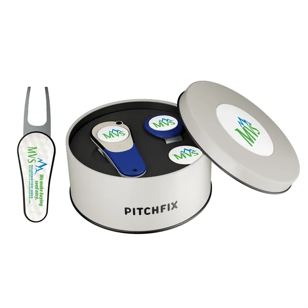 Pitchfix XL 2.5 Golf Divot Tool Deluxe Gift Set w/ Hat Clip - Pitchfix XL 2.5 Golf Divot Tool Deluxe Gift Set w/ Hat Clip - Image 0 of 7