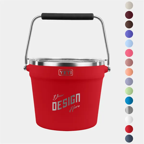 YETI® Rambler Stainless Insulated Beverage Ice Bucket w/ Lid - YETI® Rambler Stainless Insulated Beverage Ice Bucket w/ Lid - Image 0 of 15