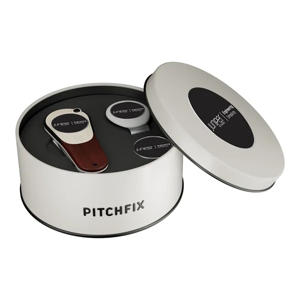 Pitchfix Woodie Golf Divot Tool Deluxe Gift Set w/ Hat Clip - Pitchfix Woodie Golf Divot Tool Deluxe Gift Set w/ Hat Clip - Image 6 of 6