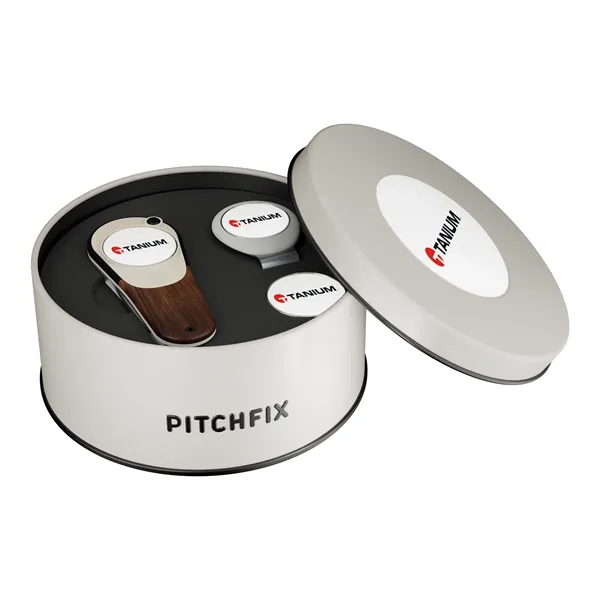 Pitchfix Woodie Golf Divot Tool Deluxe Gift Set w/ Hat Clip - Pitchfix Woodie Golf Divot Tool Deluxe Gift Set w/ Hat Clip - Image 2 of 6