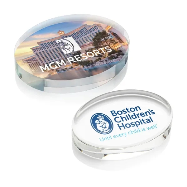 Logan Oval VividPrint™ Paperweight - Logan Oval VividPrint™ Paperweight - Image 0 of 5