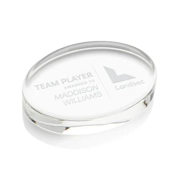 Logan Oval Paperweight - Logan Oval Paperweight - Image 2 of 5