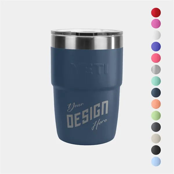 8 oz YETI® Rambler Stainless Steel Insulated Stackable Cup - 8 oz YETI® Rambler Stainless Steel Insulated Stackable Cup - Image 0 of 14