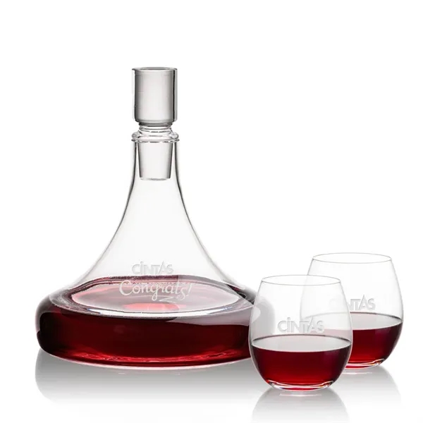 Ashby Decanter & Redmond Stemless Wine