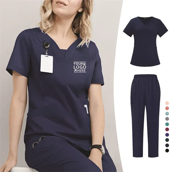 Women's Cool Stretch V-Neck Medical Uniform - Women's Cool Stretch V-Neck Medical Uniform - Image 0 of 3