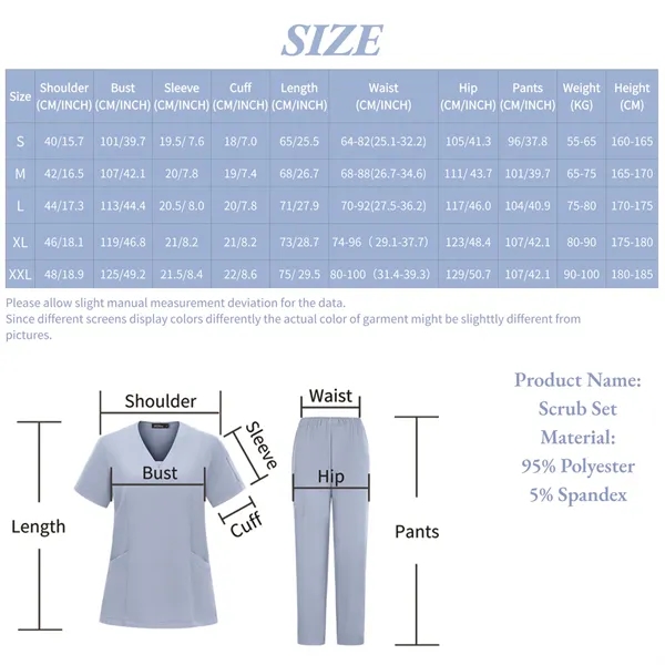 Women's Cool Stretch V-Neck Medical Uniform - Women's Cool Stretch V-Neck Medical Uniform - Image 2 of 3