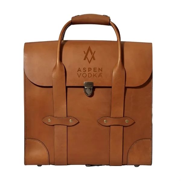 3-Bottle Leather Bag - 3-Bottle Leather Bag - Image 0 of 9