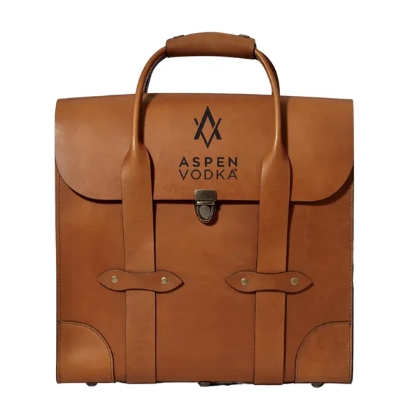 3-Bottle Leather Bag - 3-Bottle Leather Bag - Image 1 of 9