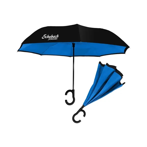 Dual-Tone Inverted Umbrella - Dual-Tone Inverted Umbrella - Image 2 of 9
