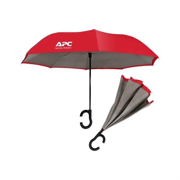 Dual-Tone Inverted Umbrella - Dual-Tone Inverted Umbrella - Image 5 of 9