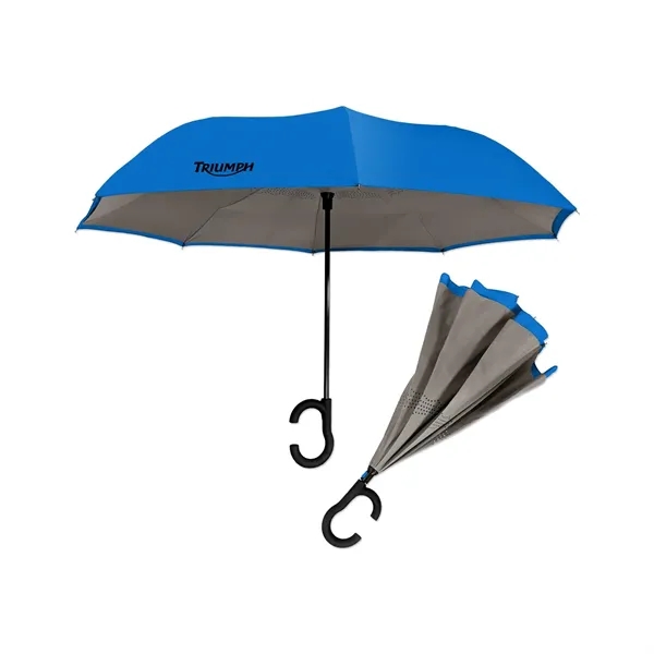 Dual-Tone Inverted Umbrella - Dual-Tone Inverted Umbrella - Image 6 of 9