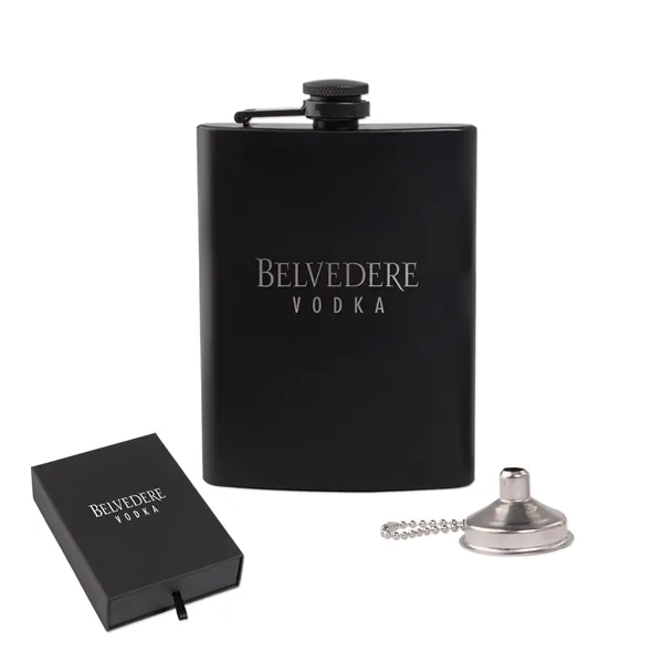 Oakhurst 8 Oz. Flask and Funnel Gift Set