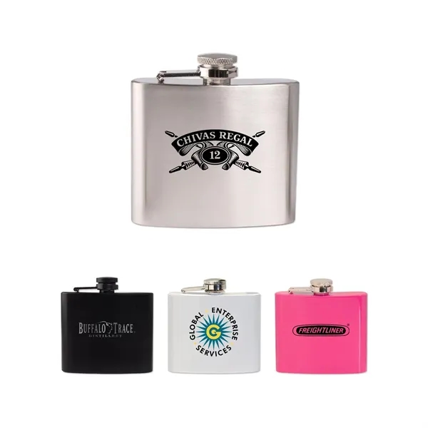 5 oz. Stainless Steel Hip Flask - 5 oz. Stainless Steel Hip Flask - Image 0 of 4