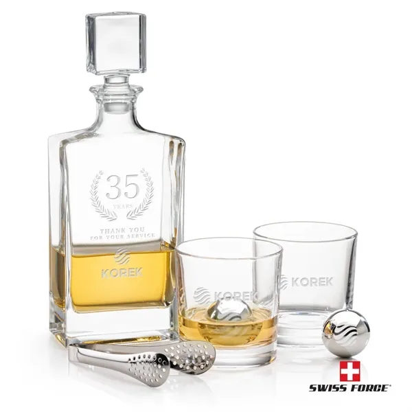 Hallsboro Decanter Set & Ice Balls