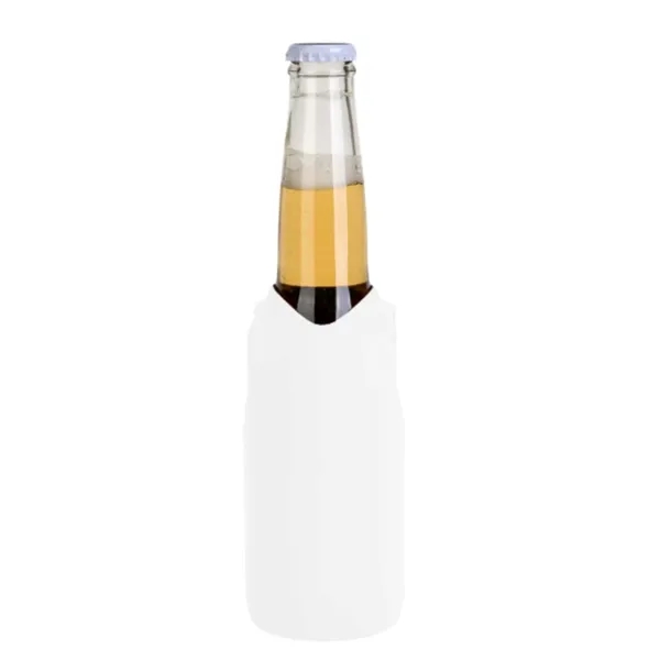 12 Oz. Neoprene V-Neck Vest Shape Collapsible Bottle Cooler - 12 Oz. Neoprene V-Neck Vest Shape Collapsible Bottle Cooler - Image 2 of 11