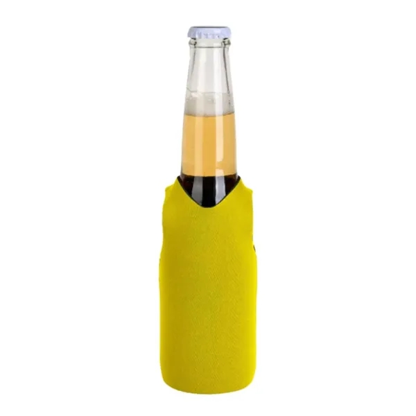 12 Oz. Neoprene V-Neck Vest Shape Collapsible Bottle Cooler - 12 Oz. Neoprene V-Neck Vest Shape Collapsible Bottle Cooler - Image 3 of 11