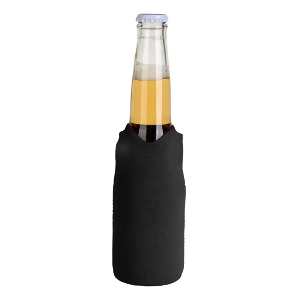 12 Oz. Neoprene V-Neck Vest Shape Collapsible Bottle Cooler - 12 Oz. Neoprene V-Neck Vest Shape Collapsible Bottle Cooler - Image 4 of 11