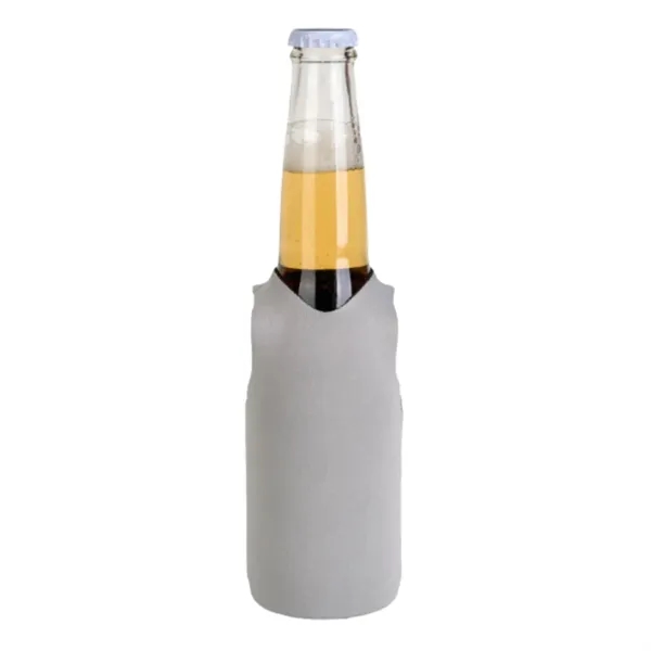 12 Oz. Neoprene V-Neck Vest Shape Collapsible Bottle Cooler - 12 Oz. Neoprene V-Neck Vest Shape Collapsible Bottle Cooler - Image 5 of 11